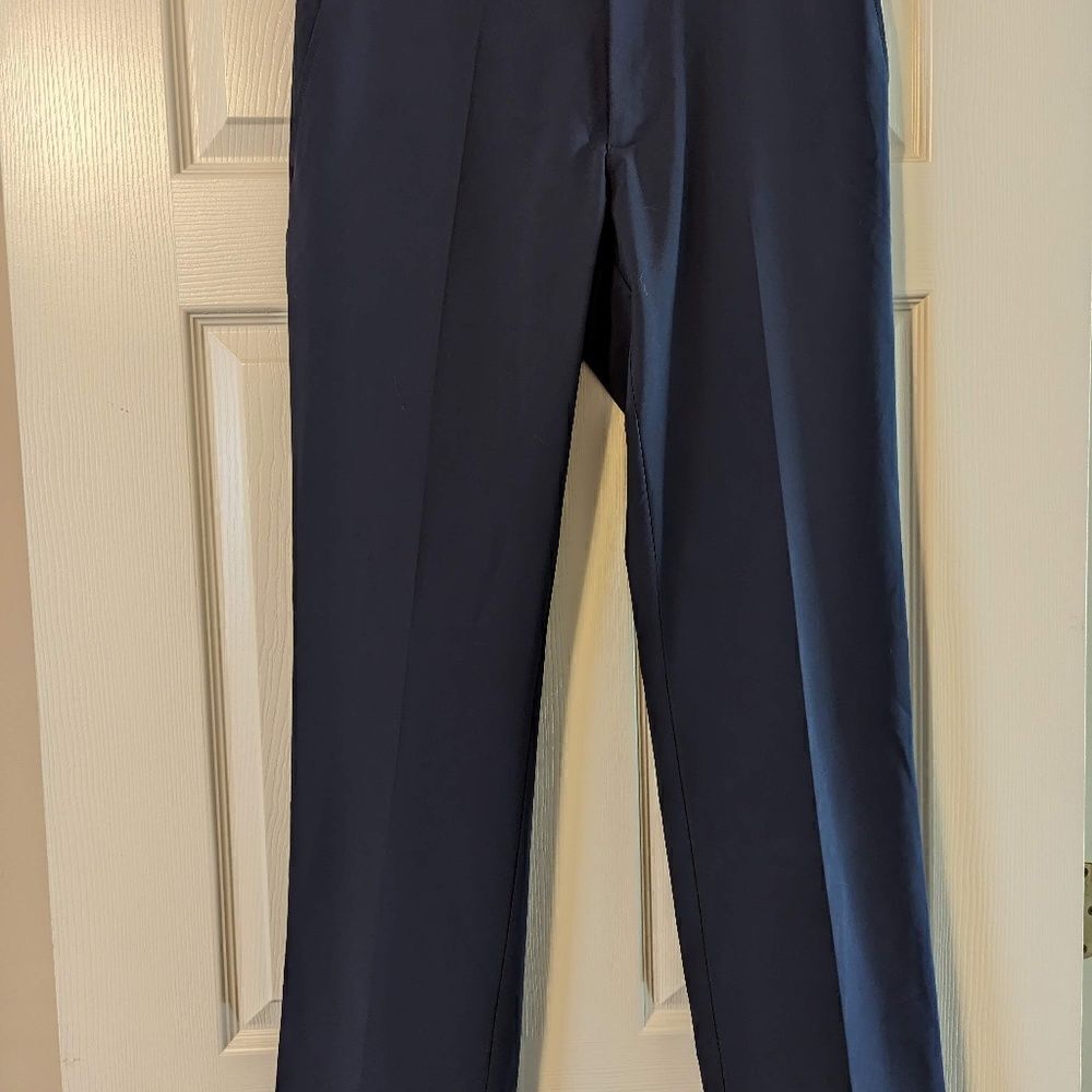 J Lindeberg Golf Pants Navy Blue 32 x 34 Polyester M Ellott Micro Stretch $135
